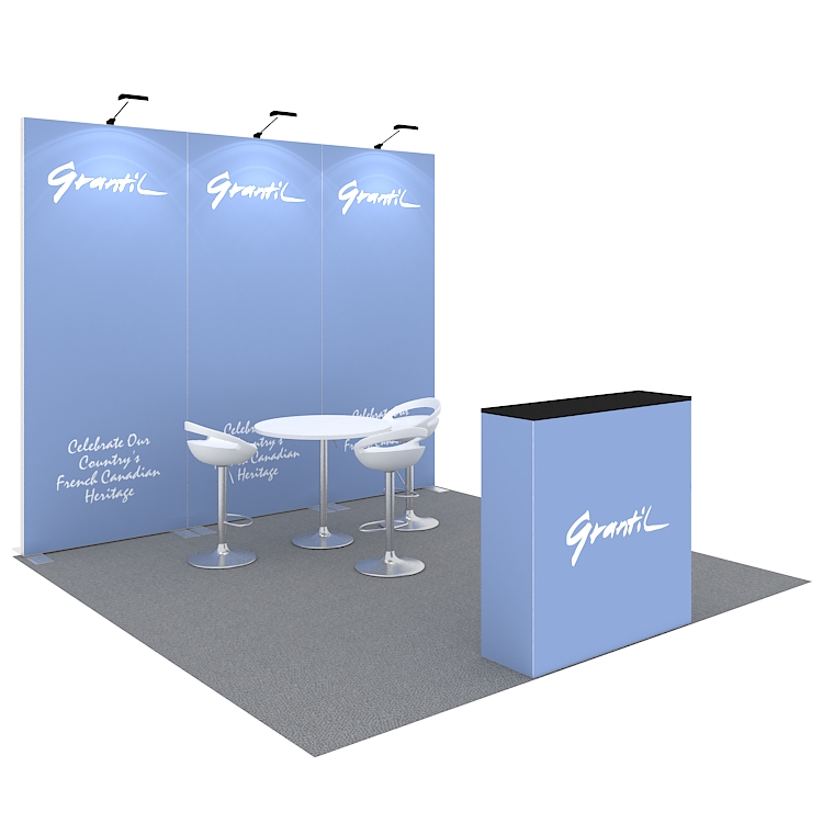 Modular fabric booth