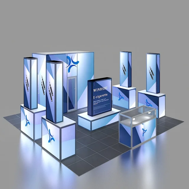 20×20 Island Backlit Booths